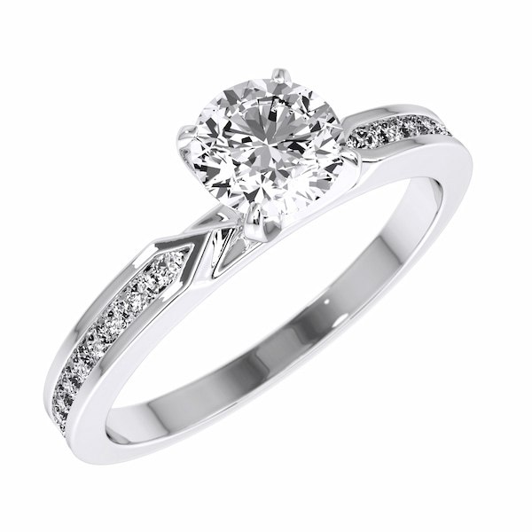 Anillo de compromiso con diamantes Eternity Joyería - Anillos de compromiso y argollas de matrimonio en oro