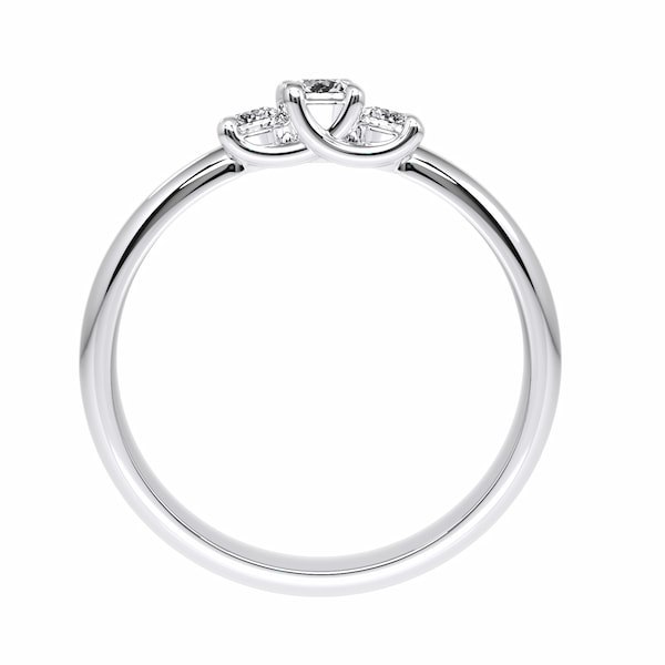 Anillo oro 18k con 3 Diamantes Eternity Joyería - Anillos de compromiso y argollas de matrimonio en oro